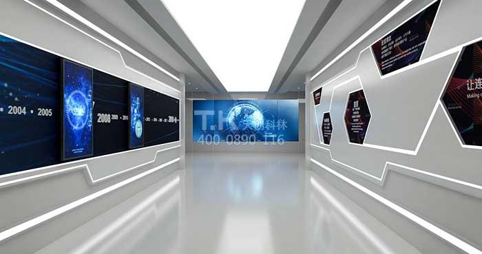 移动滑轨屏展示系统在展厅中应用越来越广泛